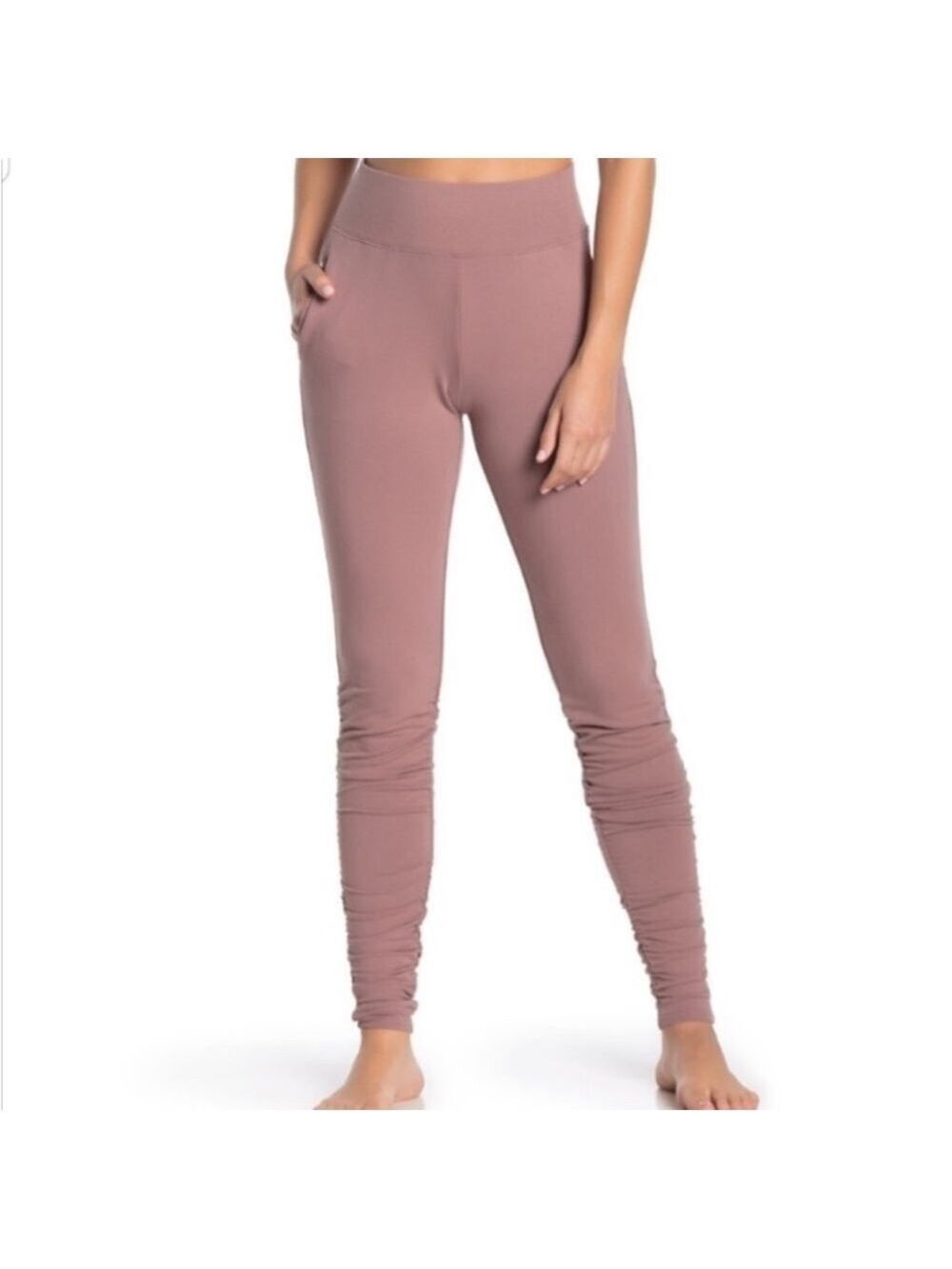 Alo Yoga Smoky Pink Quartz High Waist Leggings Sweatpants Joggers NWT
